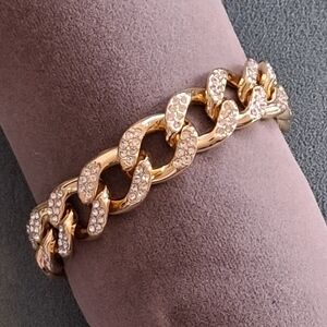 Jeweled Chain Link Bracelet